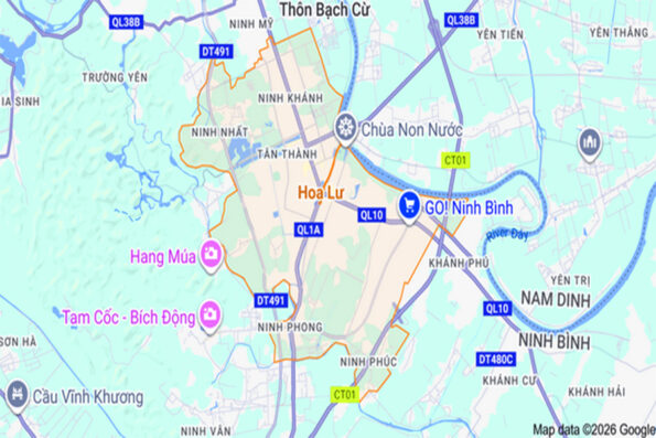 Hoa Lu city map